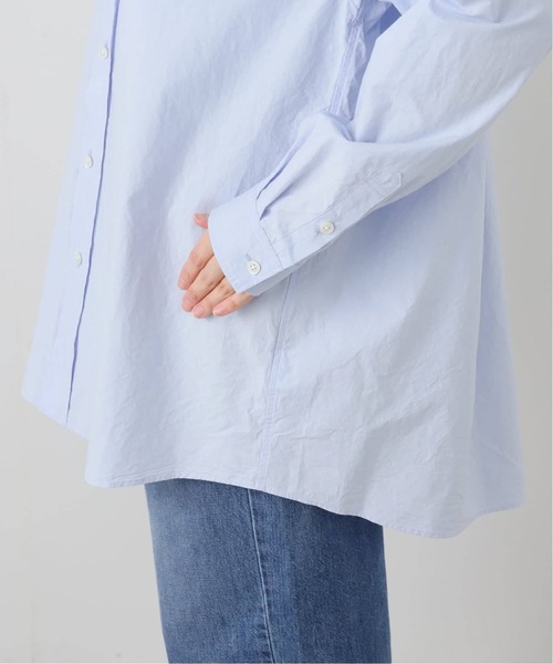 JOURNAL STANDARD LUXE（ジャーナルスタンダード　ラックス）の「60コットン スタンドカラーギャザーシャツ（シャツ/ブラウス・レディース・ブラック/サックスブルー/ホワイト・FREE）」の13枚目の写真