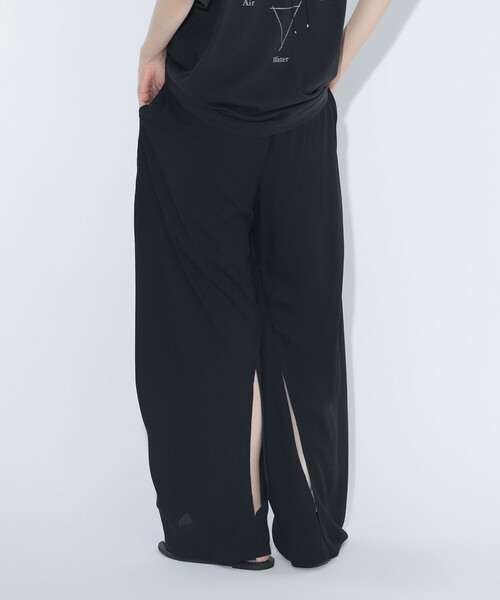 BEAMS BOY(ビームスボーイ)の「【8/6再値下げ】maturely / リサイクル アムンゼン シャーリング アンド スリット パンツ(スラックス・レディース・ブラック/アイボリー・0/1)」の20枚目の写真