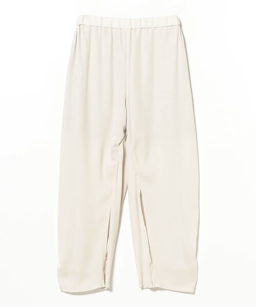 BEAMS BOY(ビームスボーイ)の「【8/6再値下げ】maturely / リサイクル アムンゼン シャーリング アンド スリット パンツ(スラックス・レディース・ブラック/アイボリー・0/1)」の10枚目の写真