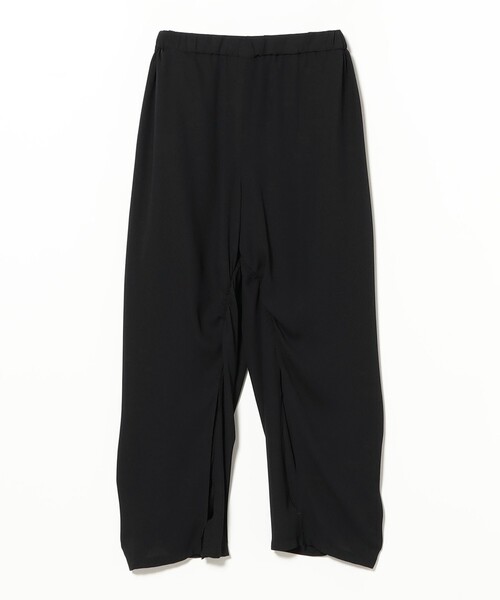 BEAMS BOY(ビームスボーイ)の「【8/6再値下げ】maturely / リサイクル アムンゼン シャーリング アンド スリット パンツ(スラックス・レディース・ブラック/アイボリー・0/1)」の5枚目の写真