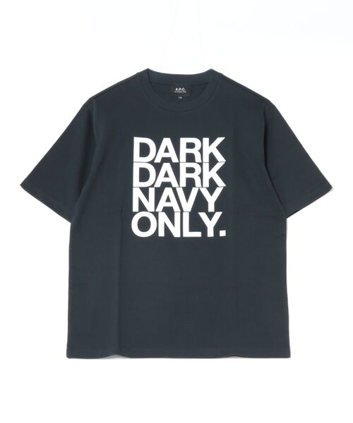 セール】T-SHIRT MANCHES COURTES DARK DARK NAVY ONLY/Tシャツ（T