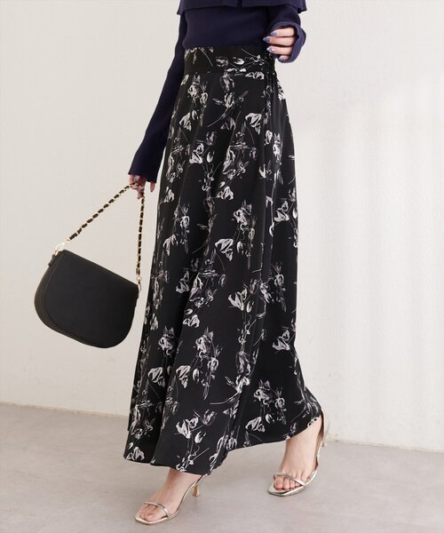 natural couture（ナチュラルクチュール）の「アートフラワーハイウエストフレアスカート（スカート・レディース・イエロー系その他/ホワイト系その他/ブラック系その他・FREE）」の20枚目の写真