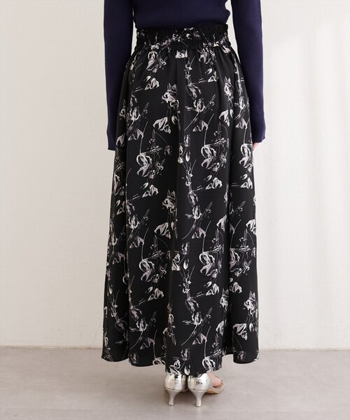 natural couture（ナチュラルクチュール）の「アートフラワーハイウエストフレアスカート（スカート・レディース・イエロー系その他/ホワイト系その他/ブラック系その他・FREE）」の14枚目の写真