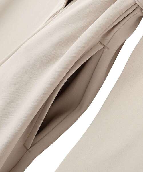 YECCA VECCA（イェッカヴェッカ）の「【UVカット/花粉ガード】素材MIXトレンチコート（トレンチコート・レディース・ベージュ/ライトブルー/グレイッシュベージュ/ネイビー・FREE）」の14枚目の写真