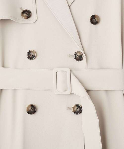 YECCA VECCA（イェッカヴェッカ）の「【UVカット/花粉ガード】素材MIXトレンチコート（トレンチコート・レディース・ベージュ/ライトブルー/グレイッシュベージュ/ネイビー・FREE）」の16枚目の写真