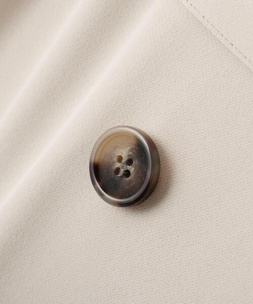 YECCA VECCA（イェッカヴェッカ）の「【UVカット/花粉ガード】素材MIXトレンチコート（トレンチコート・レディース・ベージュ/ライトブルー/グレイッシュベージュ/ネイビー・FREE）」の17枚目の写真