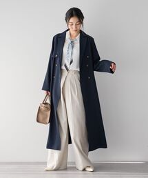 YECCA VECCA（イェッカヴェッカ）の「【UVカット/花粉ガード】素材MIXトレンチコート（トレンチコート）」