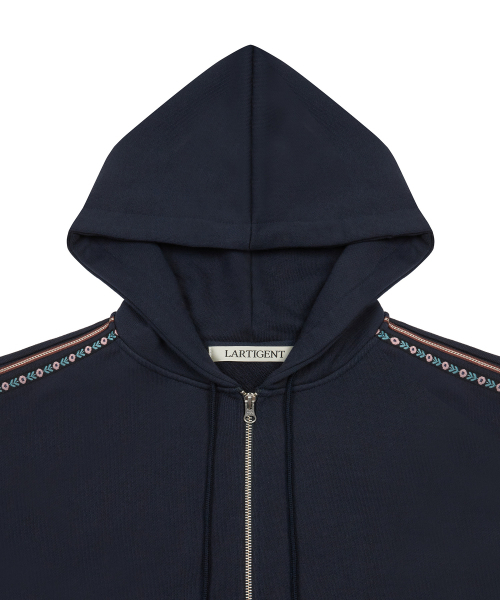 LARTIGENT（ラーティゼン）の「L20 VINTAGE HOOD ZIP-UP(NAVY)（パーカー・レディース・その他・FREE）」の3枚目の写真