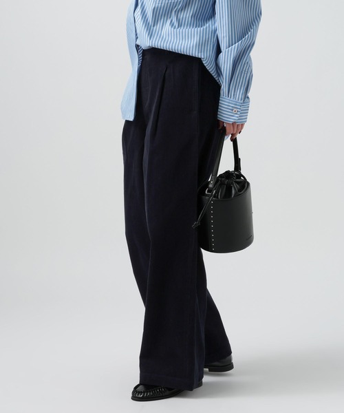 BAYFLOW（ベイフロー）の「[軽い穿き心地]コーデュロイワイドパンツ（その他パンツ・レディース・ピンク/ネイビー・FREE）」の14枚目の写真