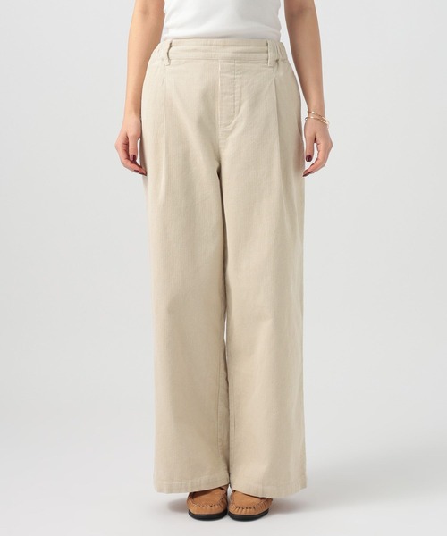 BAYFLOW（ベイフロー）の「[軽い穿き心地]コーデュロイワイドパンツ（その他パンツ・レディース・ピンク/ネイビー・FREE）」の16枚目の写真