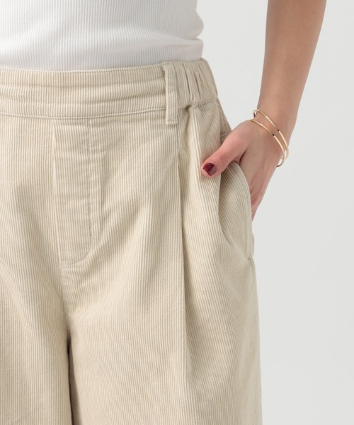 BAYFLOW（ベイフロー）の「[軽い穿き心地]コーデュロイワイドパンツ（その他パンツ・レディース・ピンク/ネイビー・FREE）」の22枚目の写真