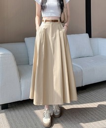 ロング丈Aラインスカート