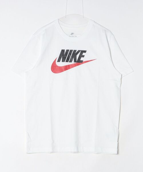 NIKE(ナイキ)の「ナイキ NIKE ナイキ NSW フューチュラ アイコン S/S Tシャツ(Tシャツ/カットソー・メンズ・ホワイト×レッド・S/M/L/LL/3L)」の2枚目の写真