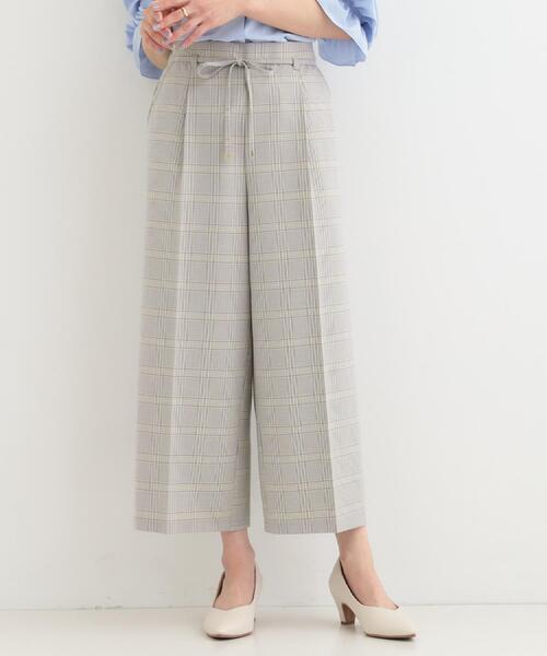 SHOO・LA・RUE（シューラルー）の「【着丈選べる/S-LL】センタープレスできちんと見え イージーワイドパンツ（その他パンツ・レディース・ダークブラウン/ベージュ/ブルー系6/ブラック・38/36/04/03/02/01/42/40）」の8枚目の写真