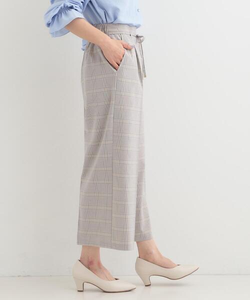 SHOO・LA・RUE（シューラルー）の「【着丈選べる/S-LL】センタープレスできちんと見え イージーワイドパンツ（その他パンツ・レディース・ダークブラウン/ベージュ/ブルー系6/ブラック・38/36/04/03/02/01/42/40）」の9枚目の写真