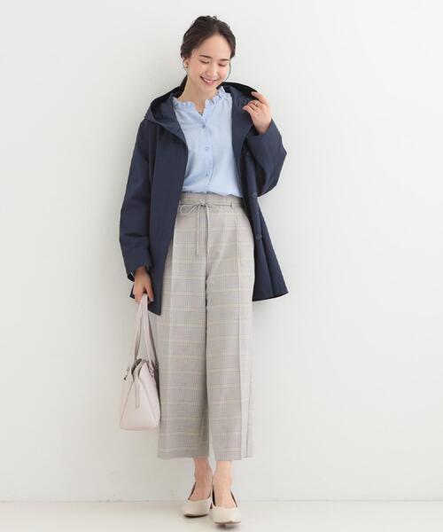 SHOO・LA・RUE（シューラルー）の「【着丈選べる/S-LL】センタープレスできちんと見え イージーワイドパンツ（その他パンツ・レディース・ダークブラウン/ベージュ/ブルー系6/ブラック・38/36/04/03/02/01/42/40）」の10枚目の写真