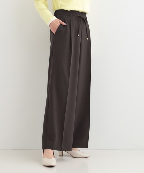 SHOO・LA・RUE（シューラルー）の「【着丈選べる/S-LL】センタープレスできちんと見え イージーワイドパンツ（その他パンツ・レディース・ダークブラウン/ベージュ/ブルー系6/ブラック・38/36/04/03/02/01/42/40）」の20枚目の写真