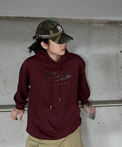 CARGOBROS(カーゴブロス)の「サークルロゴオーバーフィットフードTシャツ(グレー)(パーカー・メンズ・その他・SMALL/MEDIUM/LARGE/X-LARGE/S-M/M-L/L-XL/XL-XXL)」の6枚目の写真