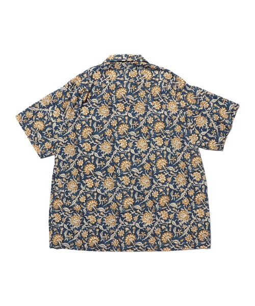 BEAMS PLUS(ビームスプラス)の「Open Collar Block Print ①(シャツ/ブラウス・メンズ・ブルー・SMALL/MEDIUM/LARGE/X-LARGE)」の7枚目の写真