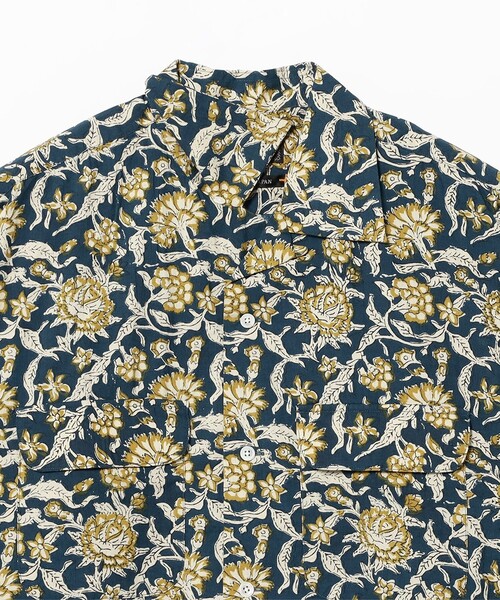 BEAMS PLUS(ビームスプラス)の「Open Collar Block Print ①(シャツ/ブラウス・メンズ・ブルー・SMALL/MEDIUM/LARGE/X-LARGE)」の10枚目の写真
