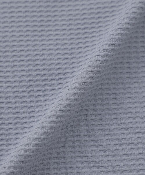 EPOCA UOMO（エポカウォモ）の「【セットアップ対応】ウェーブワッフルカットソー（Tシャツ/カットソー・メンズ・ブラック/ホワイト/パープル系その他4・46/48）」の7枚目の写真