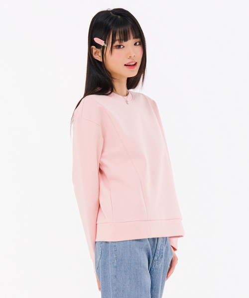 CHASECULT（チェイスカルト）の「レディース 切り替え デザイン スウェットシャツ-FARG5165B0P（スウェット・レディース・PINK・90/85）」の3枚目の写真