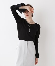 allureville（アルアバイル）の「刺繍プリーツカフスプルオーバー（Tシャツ/カットソー）」