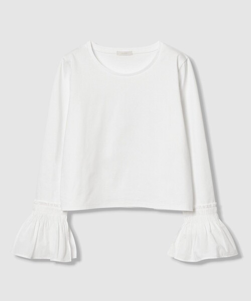 allureville（アルアバイル）の「刺繍プリーツカフスプルオーバー（Tシャツ/カットソー・レディース・オフホワイト・2）」の13枚目の写真