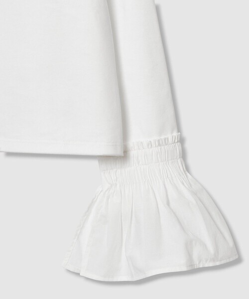 allureville（アルアバイル）の「刺繍プリーツカフスプルオーバー（Tシャツ/カットソー・レディース・オフホワイト・2）」の6枚目の写真