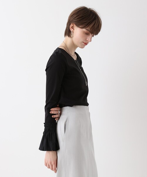 allureville（アルアバイル）の「刺繍プリーツカフスプルオーバー（Tシャツ/カットソー・レディース・オフホワイト・2）」の10枚目の写真