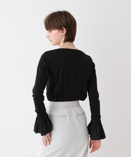 allureville（アルアバイル）の「刺繍プリーツカフスプルオーバー（Tシャツ/カットソー・レディース・オフホワイト・2）」の2枚目の写真