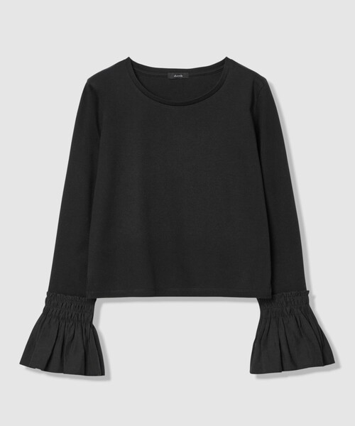 allureville（アルアバイル）の「刺繍プリーツカフスプルオーバー（Tシャツ/カットソー・レディース・オフホワイト・2）」の3枚目の写真