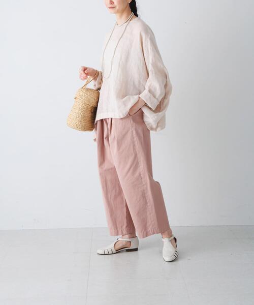 かぐれ（カグレ）の「コットンテーパードイージーパンツ（その他パンツ・レディース・ブルー/オフホワイト/ピンク・FREE）」の14枚目の写真