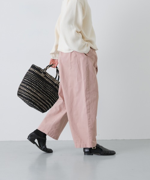 かぐれ（カグレ）の「コットンテーパードイージーパンツ（その他パンツ・レディース・ブルー/オフホワイト/ピンク・FREE）」の3枚目の写真