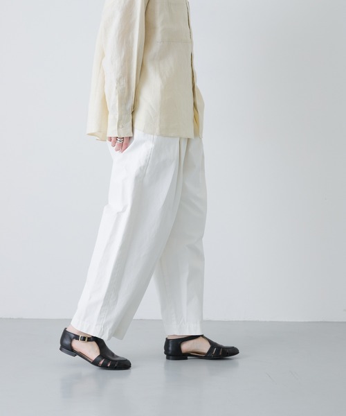 かぐれ（カグレ）の「コットンテーパードイージーパンツ（その他パンツ・レディース・ブルー/オフホワイト/ピンク・FREE）」の4枚目の写真