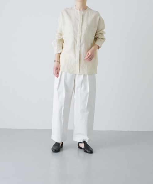 かぐれ（カグレ）の「コットンテーパードイージーパンツ（その他パンツ・レディース・ブルー/オフホワイト/ピンク・FREE）」の7枚目の写真