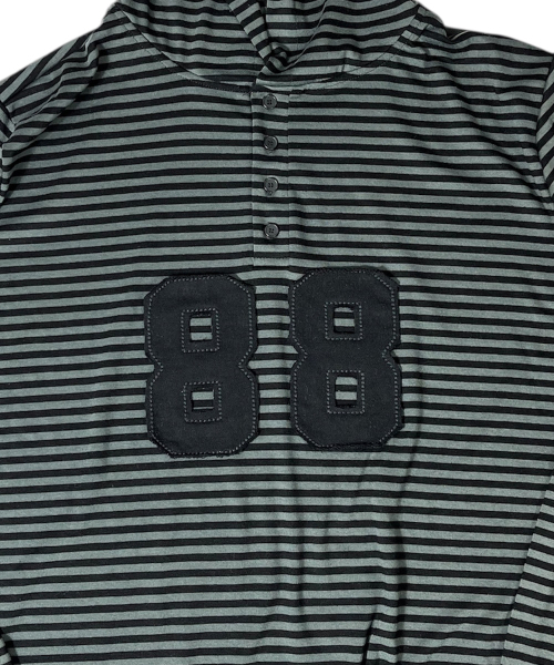SK8ER ROCK(スケーターロック)の「88 Stripe Henley Neck Hoodie ((gray*black))(パーカー・レディース・その他・FREE)」の4枚目の写真