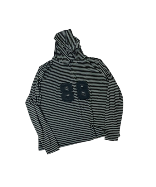 SK8ER ROCK(スケーターロック)の「88 Stripe Henley Neck Hoodie ((gray*black))(パーカー・レディース・その他・FREE)」の7枚目の写真