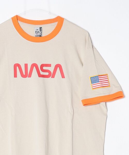 CHUMS(チャムス)の「CHUMS/チャムス スペースリンガーTEE Space Ringer TEE(Tシャツ/カットソー・メンズ・ブラック/グレイッシュベージュ/ホワイト・S/L/M)」の5枚目の写真