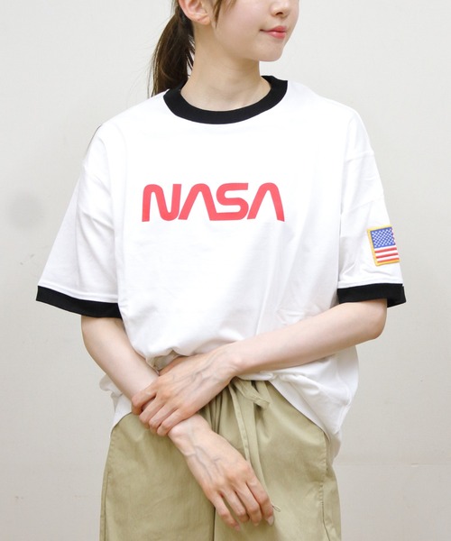 CHUMS(チャムス)の「CHUMS/チャムス スペースリンガーTEE Space Ringer TEE(Tシャツ/カットソー・メンズ・ブラック/グレイッシュベージュ/ホワイト・S/L/M)」の1枚目の写真