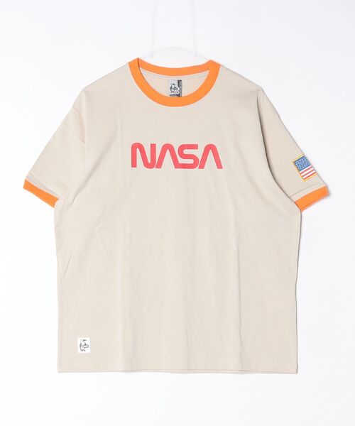 CHUMS(チャムス)の「CHUMS/チャムス スペースリンガーTEE Space Ringer TEE(Tシャツ/カットソー・メンズ・ブラック/グレイッシュベージュ/ホワイト・S/L/M)」の8枚目の写真