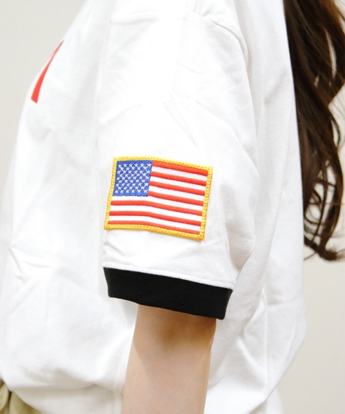 CHUMS(チャムス)の「CHUMS/チャムス スペースリンガーTEE Space Ringer TEE(Tシャツ/カットソー・メンズ・ブラック/グレイッシュベージュ/ホワイト・S/L/M)」の21枚目の写真