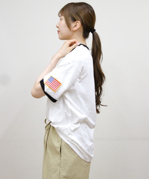 CHUMS(チャムス)の「CHUMS/チャムス スペースリンガーTEE Space Ringer TEE(Tシャツ/カットソー・メンズ・ブラック/グレイッシュベージュ/ホワイト・S/L/M)」の20枚目の写真