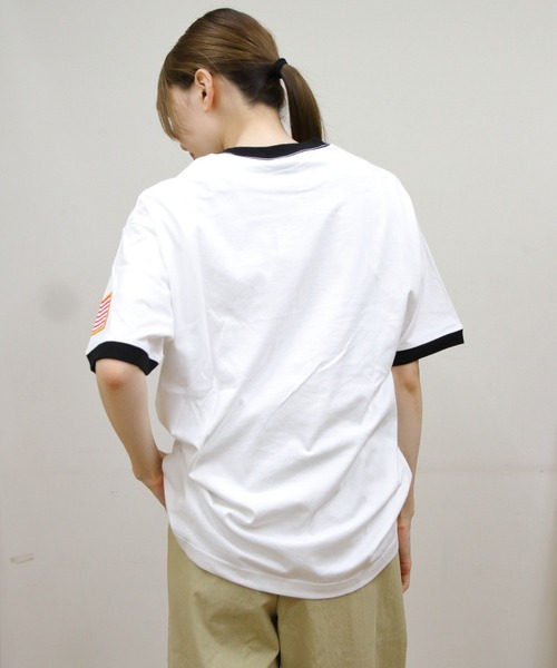 CHUMS(チャムス)の「CHUMS/チャムス スペースリンガーTEE Space Ringer TEE(Tシャツ/カットソー・メンズ・ブラック/グレイッシュベージュ/ホワイト・S/L/M)」の19枚目の写真
