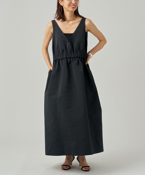 SAQUI サキ Taffeta Jumper ドレス 26SS09