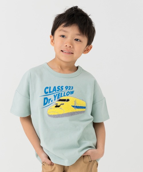 chil2（チルツー）の「〈JR新幹線〉半袖Tシャツ（Tシャツ/カットソー・キッズ・ミント/サックスブルー/チャコールグレー/クリーム・90cm/100cm/110cm/120cm/130cm/140cm）」の3枚目の写真