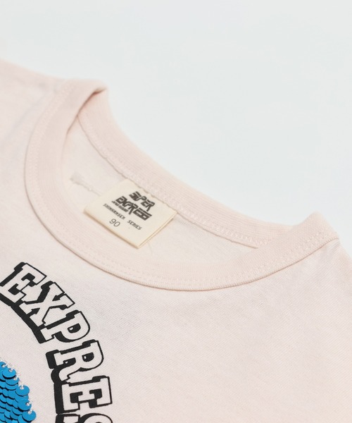 chil2（チルツー）の「〈JR新幹線〉半袖Tシャツ（Tシャツ/カットソー・キッズ・ミント/サックスブルー/チャコールグレー/クリーム・90cm/100cm/110cm/120cm/130cm/140cm）」の7枚目の写真