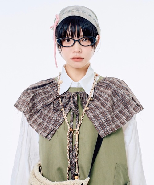 Never mind the XU / Chikashitsu+(ネバーマインド ザ エックスユー / チカシツプラス)の「【Nerd out XU】baby goat ribbon beanie / 【ナードアウトエックスユー】ベイビーゴートリボンビーニー <着用動画あり>(ニットキャップ/ビーニー・レディース・ベージュ・ONE SIZE)」の7枚目の写真