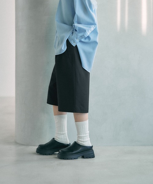 LEPSIM（レプシィム）の「タックハーフパンツ　630145（その他パンツ・レディース・グレー/ブラック・FREE）」の7枚目の写真
