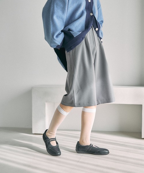 LEPSIM（レプシィム）の「タックハーフパンツ　630145（その他パンツ・レディース・グレー/ブラック・FREE）」の13枚目の写真